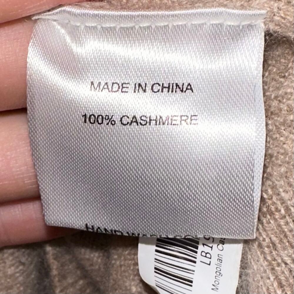 Quince Mongolian Cashmere Oatmeal Crewneck Sweater Size Large - Picture 8 of 14